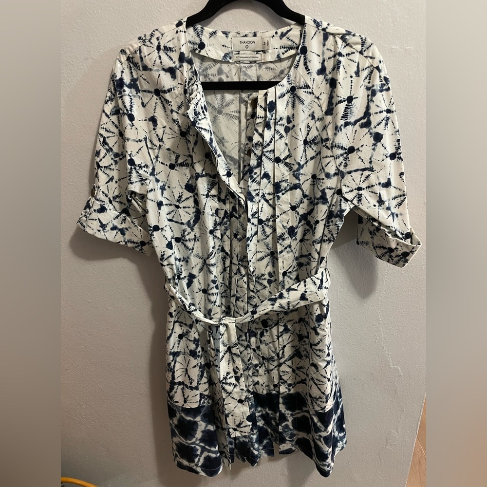 Thakoon for Target Tye Dye Poplin Dress Medium